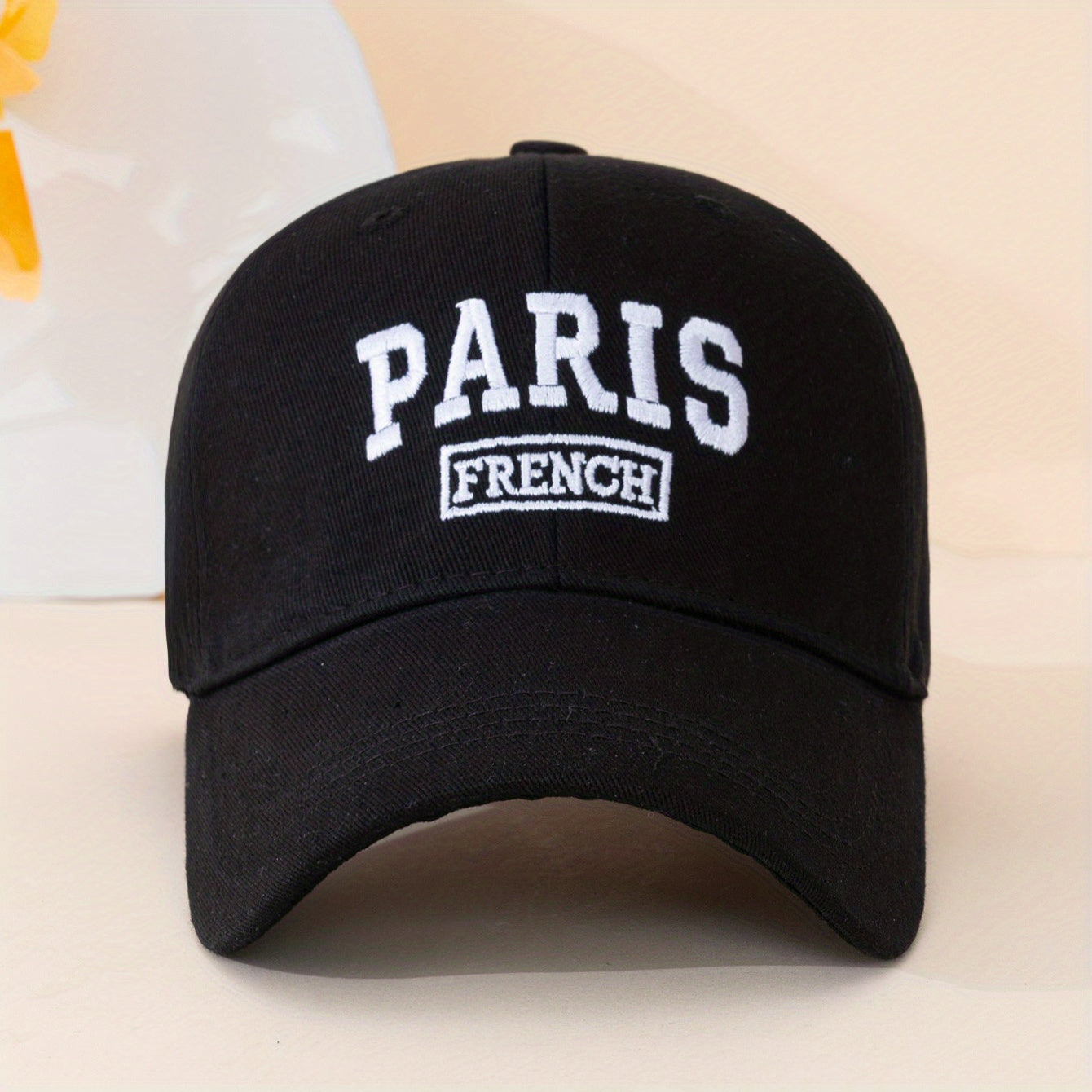 French Paris Embroidery Baseball Cap Lightweight Unisex Sun Hat