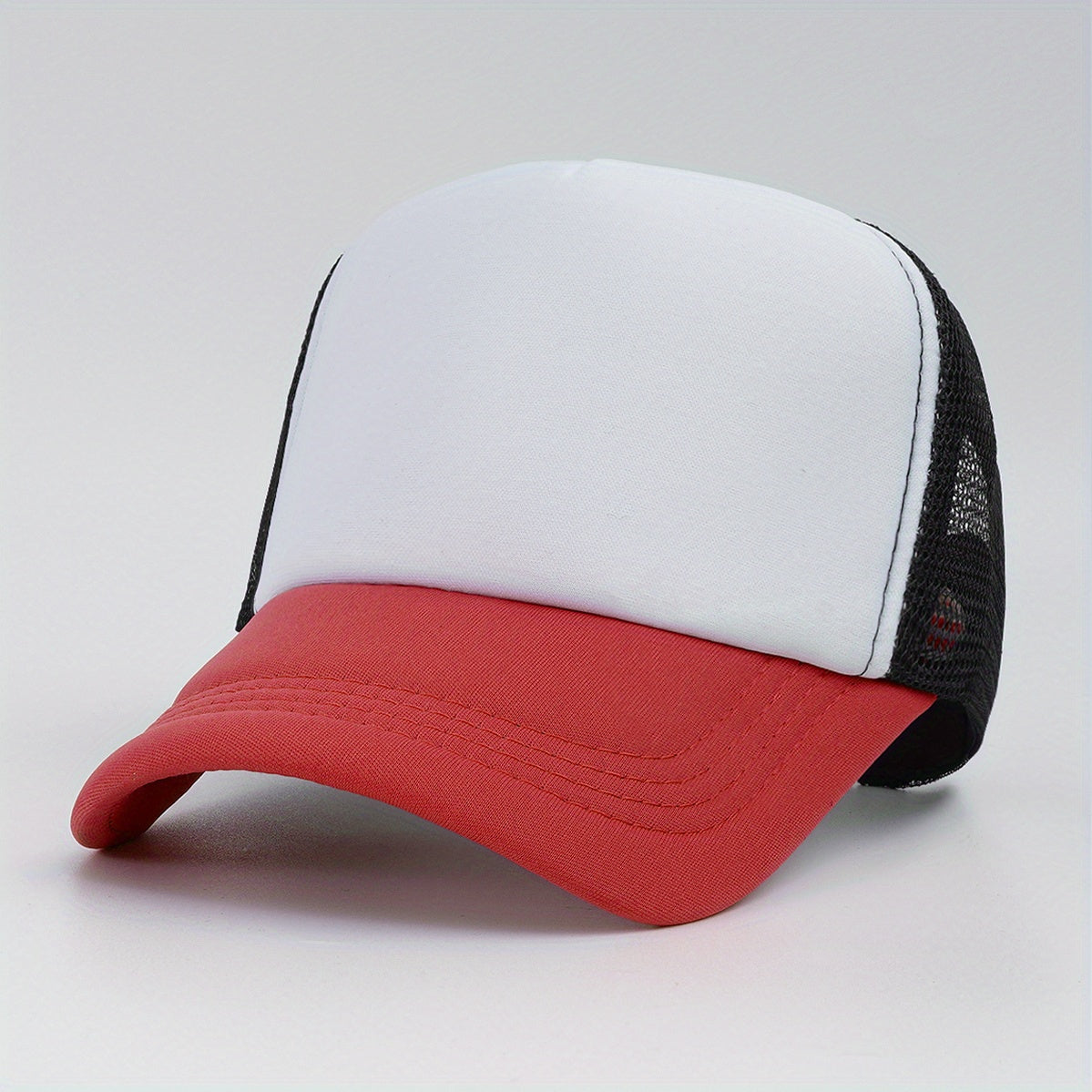 Mesh Breathable Trucker Hats Couple Baseball Cap Sunscreen Candy Sports Hat