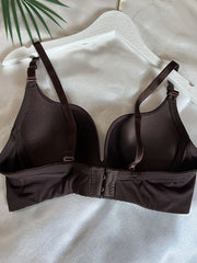 Solid T Shirt Bra Comfortable & Breathable Push Up Bra Women's Lingerie