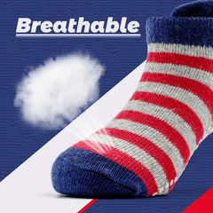 5 Pairs Baby Boys Striped Non Slip Socks for Kids