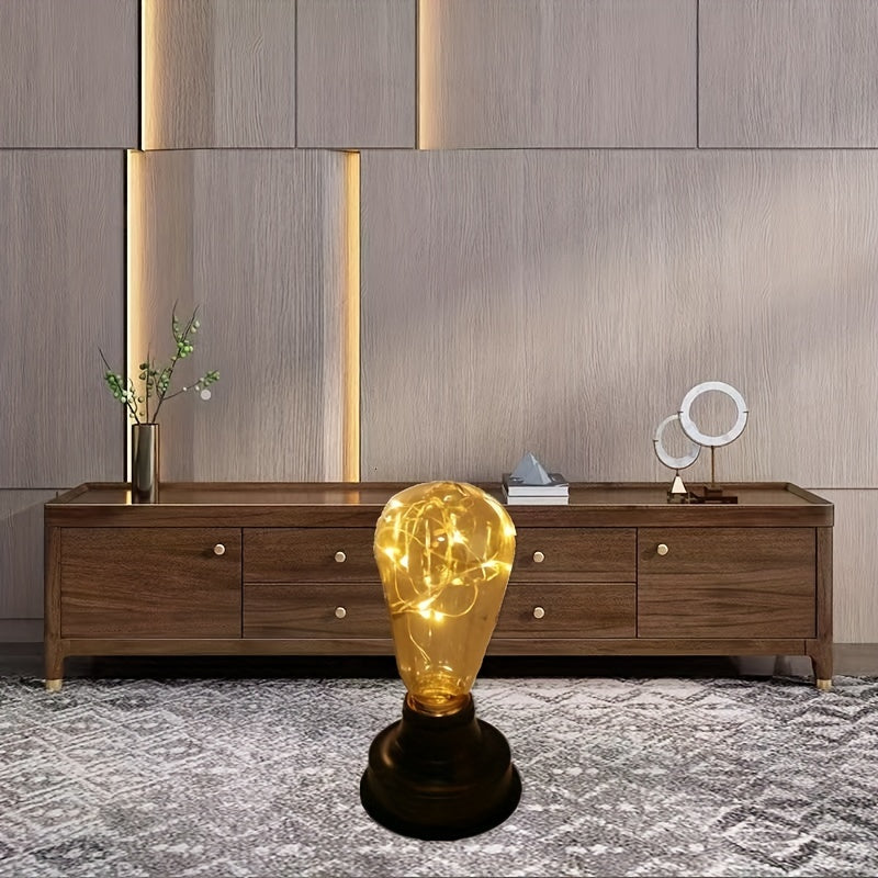 Large Wooden Melon Bulb Acrylic Night Light