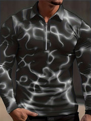 Tie Dye Men's Custom Fit Long Sleeve Shirt