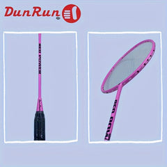 DUNRUN 1pc Full Carbon Badminton Racket with Overgrip