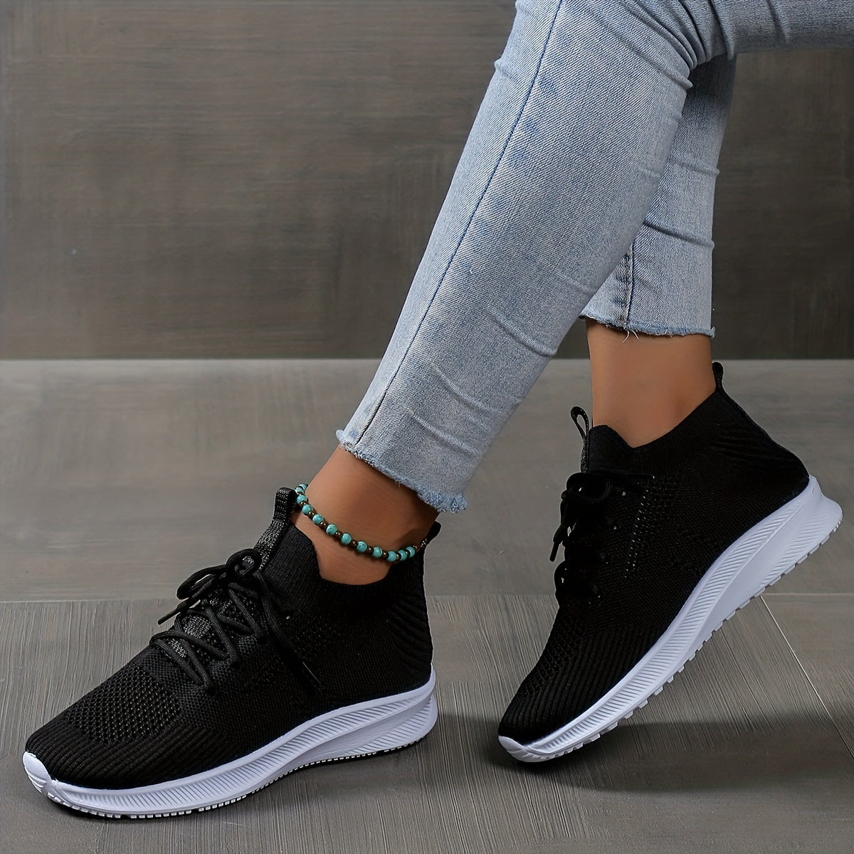 Women's Mesh Running Shoes Soft Comfortable Sole Shock Absorption Sneakers