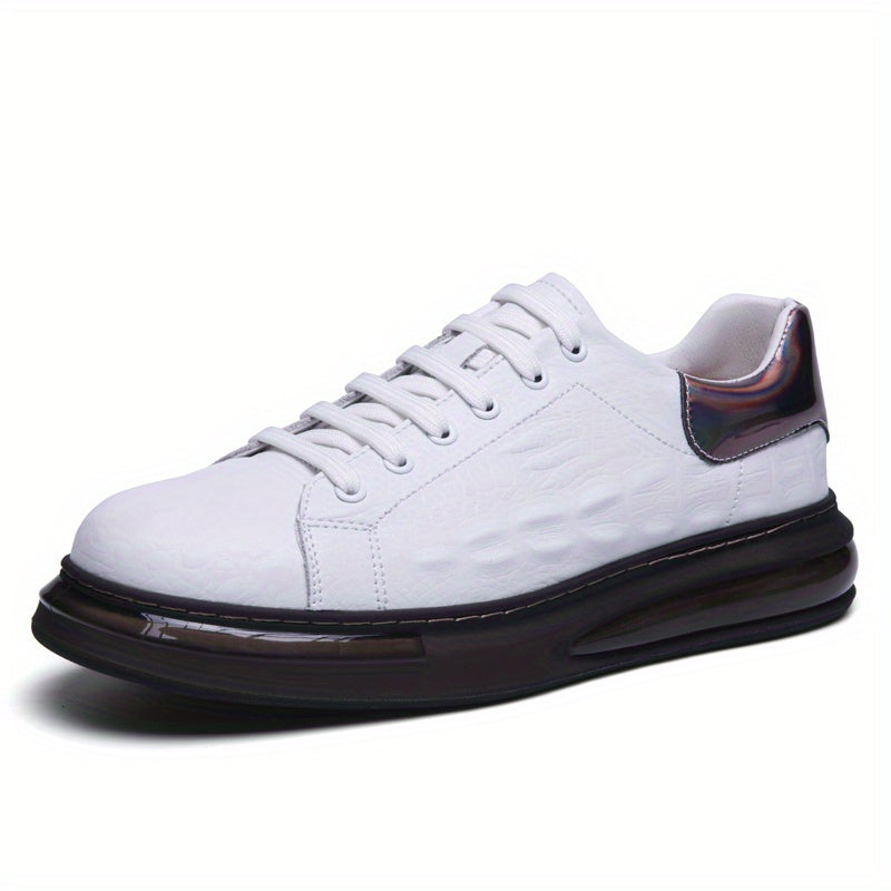 Crocodile Pattern Skate Shoes for Men Wear Resistant Sneakers