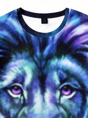 Boy's Lion Graphic T Shirt 3D Print Active Breathable Tee Top