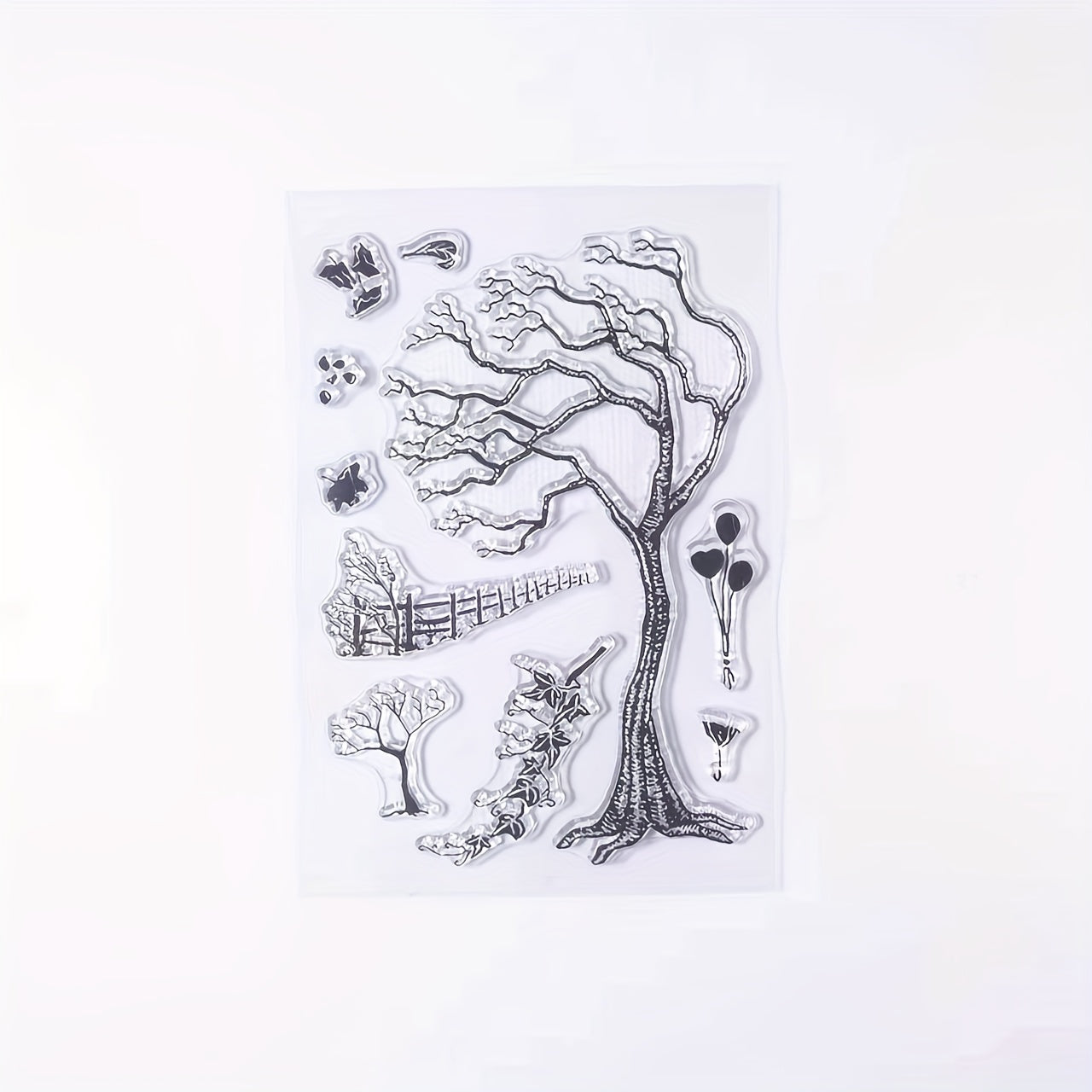 Branches Fences Balloons Clear Stamps for Card Making Decorations