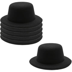 3pcs Mini Top Hats for DIY Crafts 5W x 2H Ideal for Hair & Pet Accessories