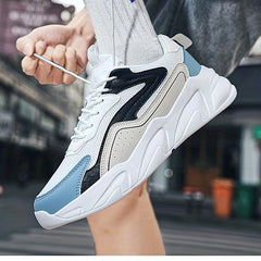 Men's Lace-up Mesh Chunky Sneakers Athletic Shoes