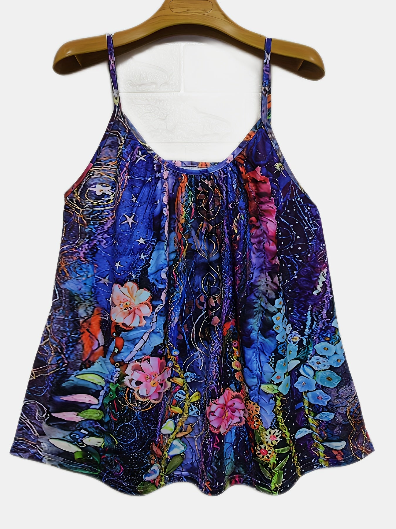 Floral Print Plus Size Cami Top