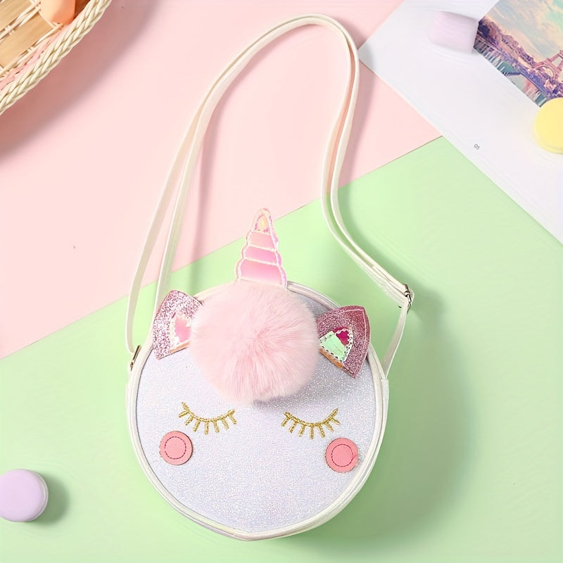 Kids Cartoon Shoulder Bag & Coin Purse Set