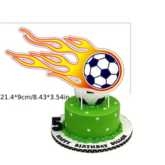 13pcs Football Sports Themed Cupcake Decorations for Birthday Party