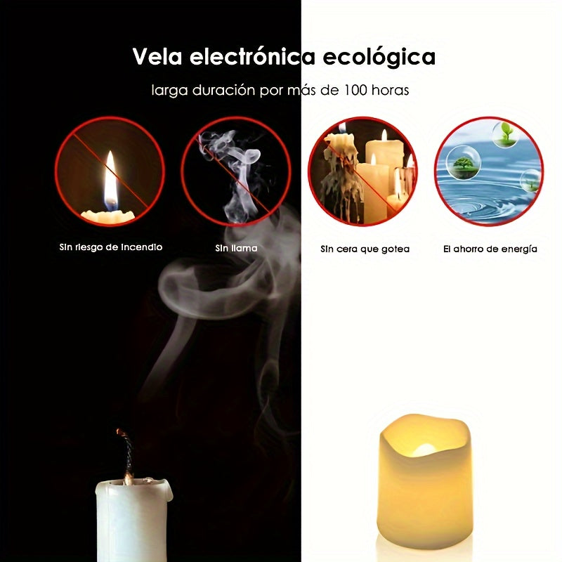24pcs Flameless Wishing Candle LED Light for Wedding Christmas