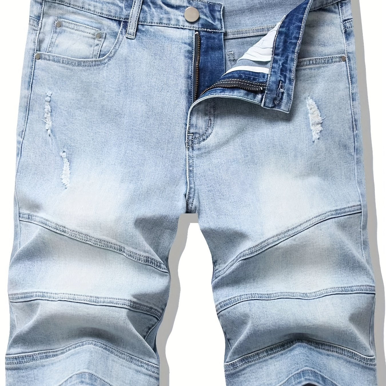 Men's Street Style Distressed Denim Shorts