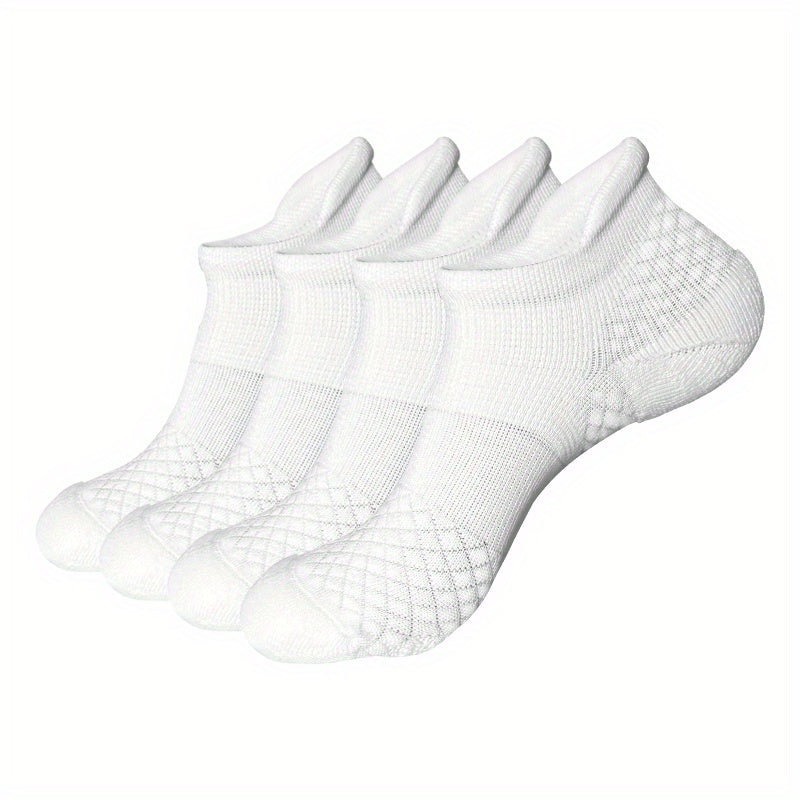 Men's Cotton Anti Slip Low Cut Socks Athletic Cushioned
