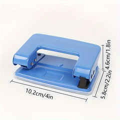 Small Metal Double Hole Punch for Office Loose leaf Binding