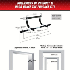 Wall Mounted Pull Up Bar for Home Strength Training
