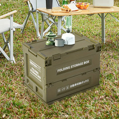 Green Foldable Storage Box for Car Trunk and Home Garage 36cm