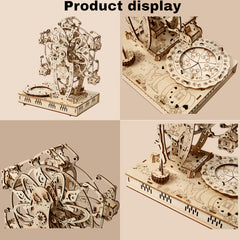 3D Basswood Musical Ferris Wheel Puzzle Wooden Model