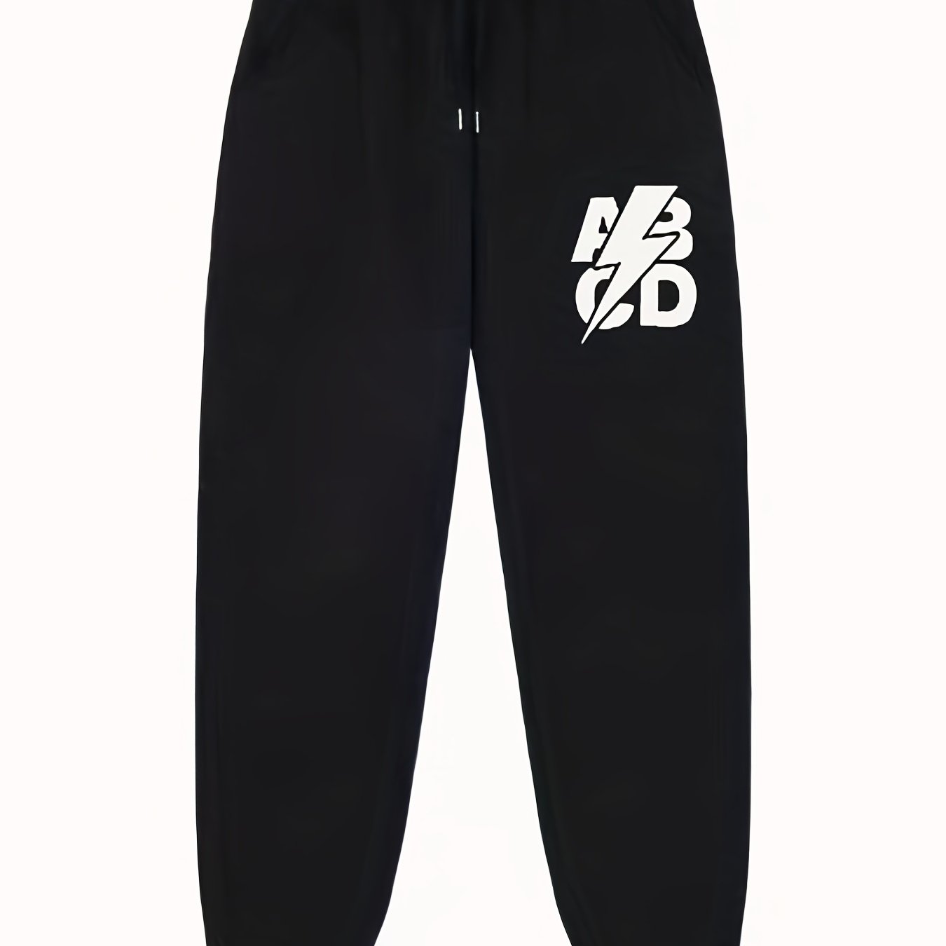 Men's Letter Print Joggers Casual Loose Fit Drawstring Pants