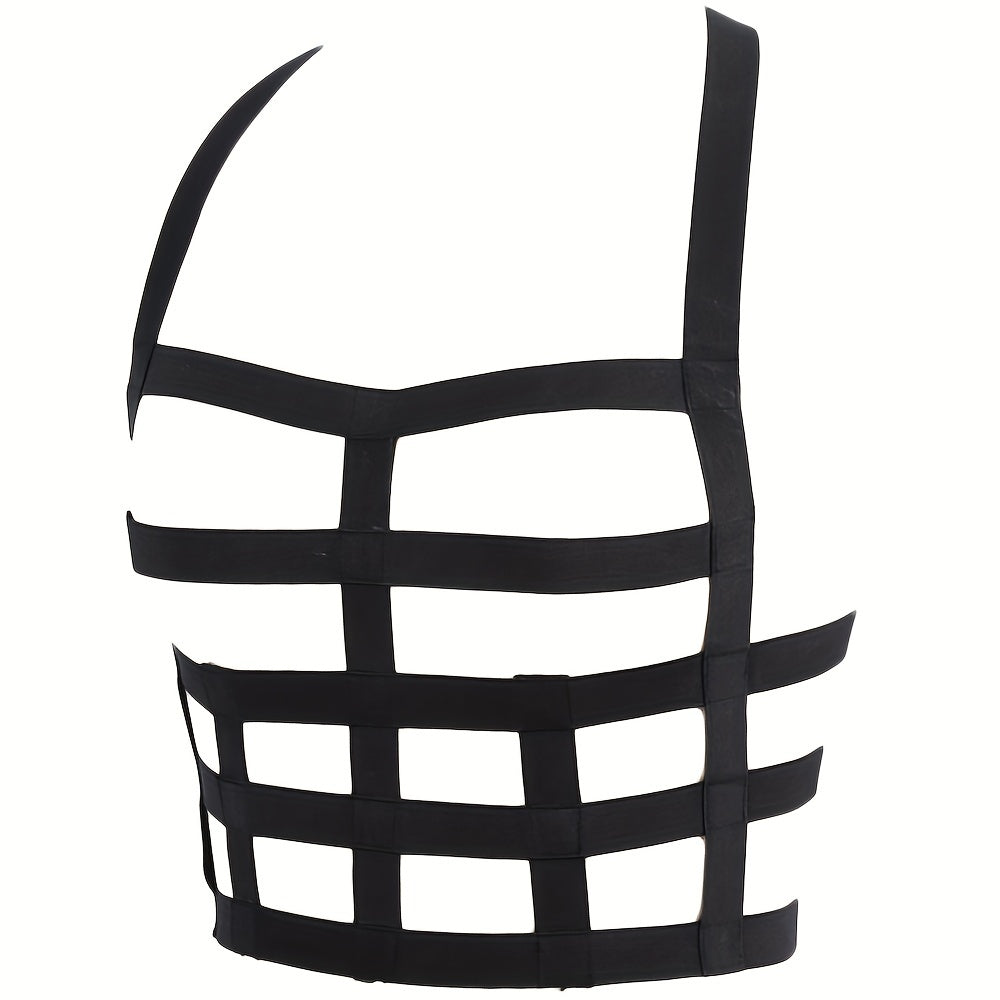 Gothic Chest Harness Belt Elastic Body Suspenders