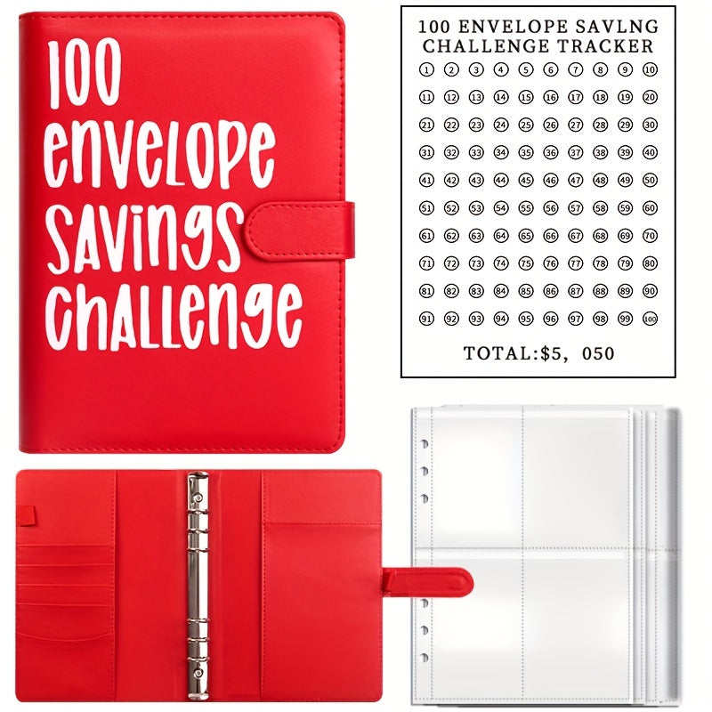 100 Envelope Challenge Binder Savings Plan Budget Binder