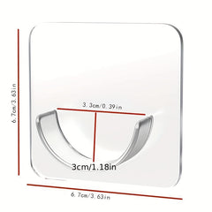 Telescopic Rod Bracket Adhesive Shower Curtain Rod Holder No Drilling