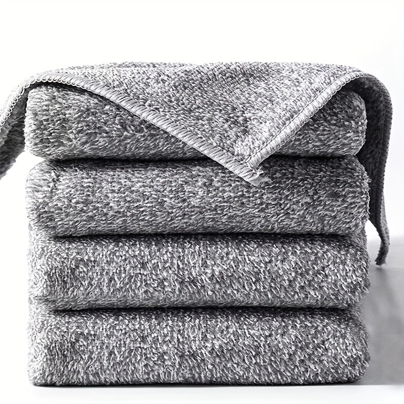 5pcs Microfiber Dish Towels Double Sided Absorbent Dish Cloths