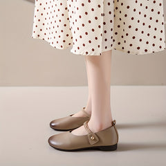 Women's Colorblock Flat Mary Janes Soft Sole Lightweight Shoes