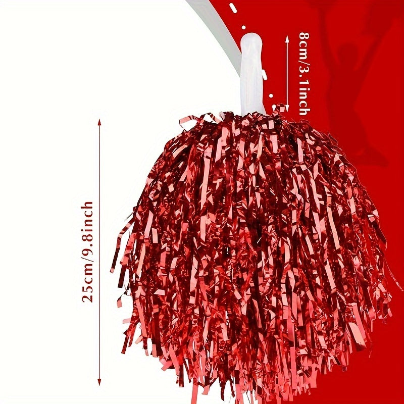 2pcs Cheerleading Pom Poms for Dance Sports Game Party