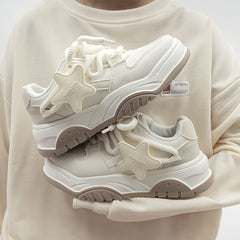 Women's Star Decor Platform Skate Shoes