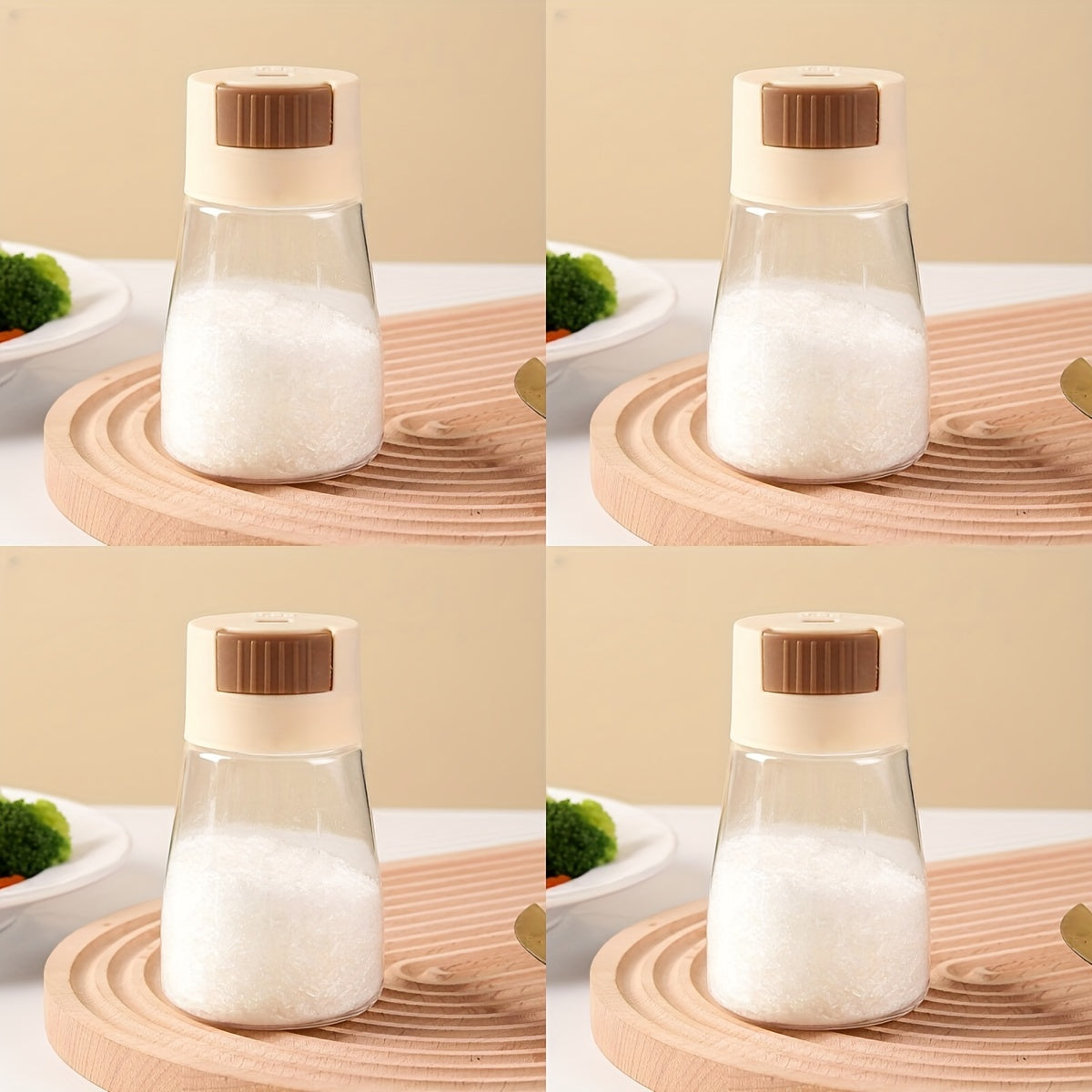 4pcs Camping Spice Set Portable Containers for BBQ and Picnics