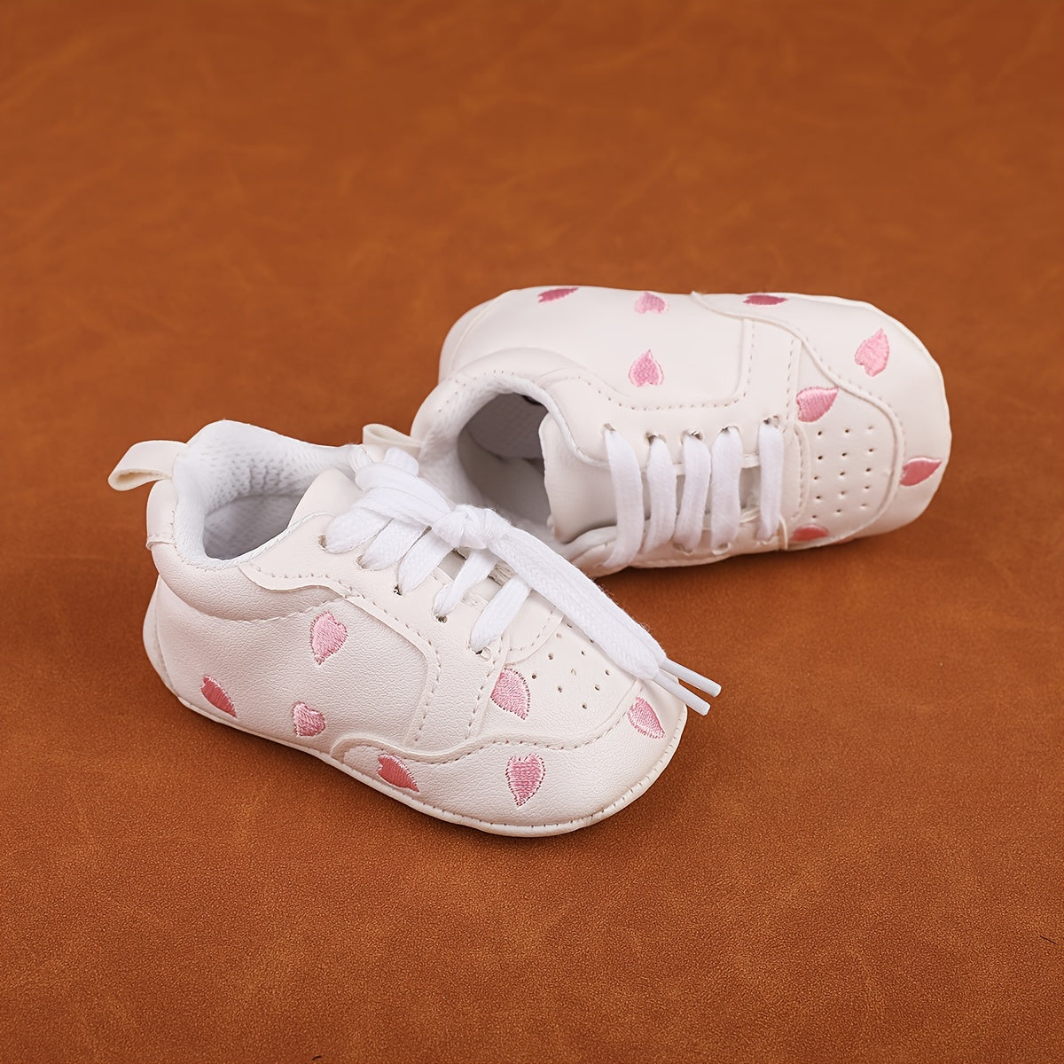 Casual Lace Up Sneakers for Baby Boys Lightweight Non Slip Shoes