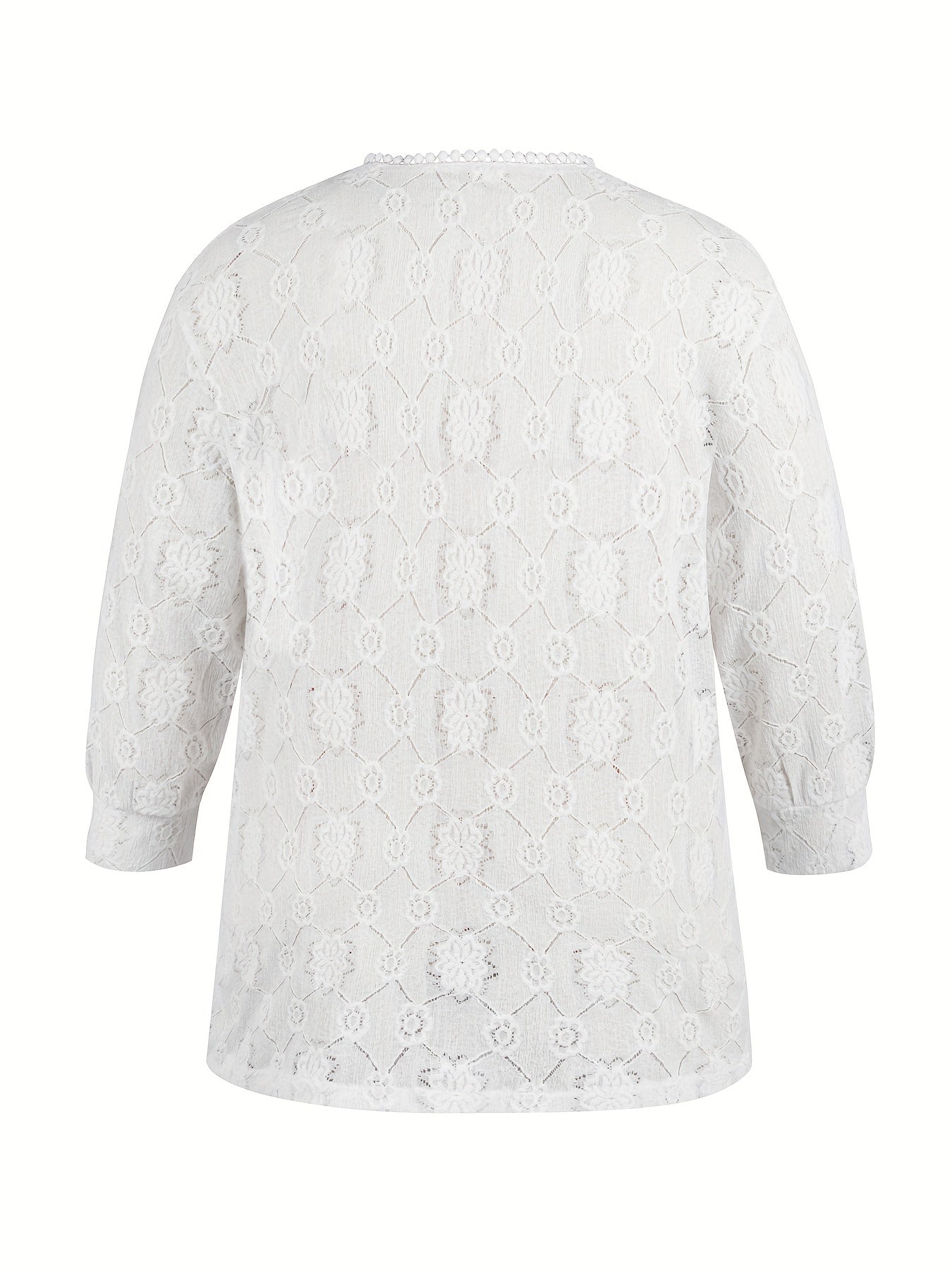 Lace Half Sleeve Open Front Cardigan