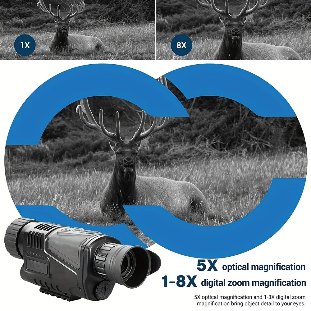High Definition Monocular Night Vision Device with 8x Digital Zoom