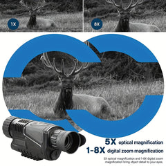 High Definition Monocular Night Vision Device with 8x Digital Zoom