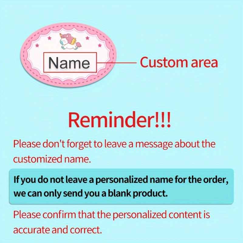 Custom Waterproof Clothing Name Tags - Iron-On - 24 Sheets