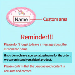 Custom Waterproof Clothing Name Tags - Iron-On - 24 Sheets