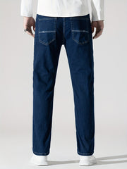 Men's High Stretch Slim Fit Denim Jeans with Pockets