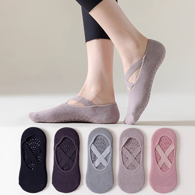 Women's Yoga Socks Silicone Non-slip Pilates Fitness Socks