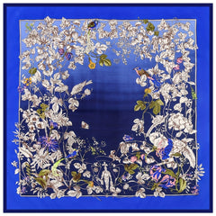 Bird & Flower Bandana Silk Tube Top Casual Shawl Scarf Wrap