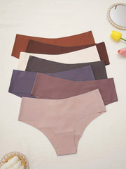 7pcs Seamless Hipster Panties Low Waist Stretch Women's Underwear