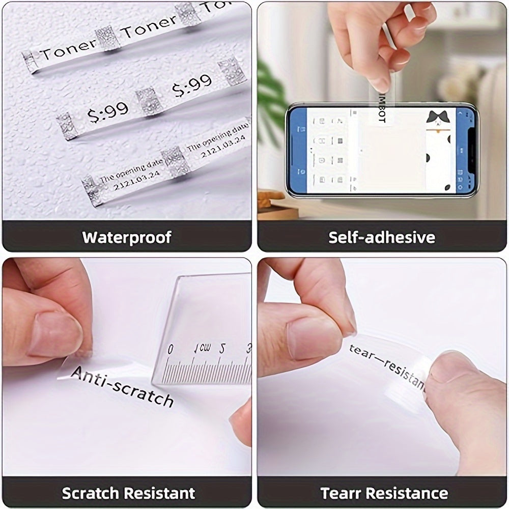 Roll Label Maker Tape for P15 D30 Label Printer Waterproof Sticker