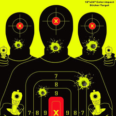 10pcs 20 32x60 Shooting Targets - Self Adhesive High Visibility
