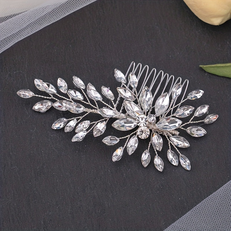 Crystal Wedding Hair Comb Bridal Jewelry Headdress Accessories