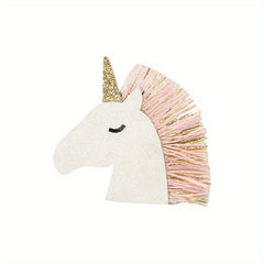 Set of 2 Unicorn Bow Glitter Hair Clips for Girls