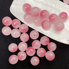 50pcs Colorful Glass Beads Loose Beads Necklace DIY Accessories