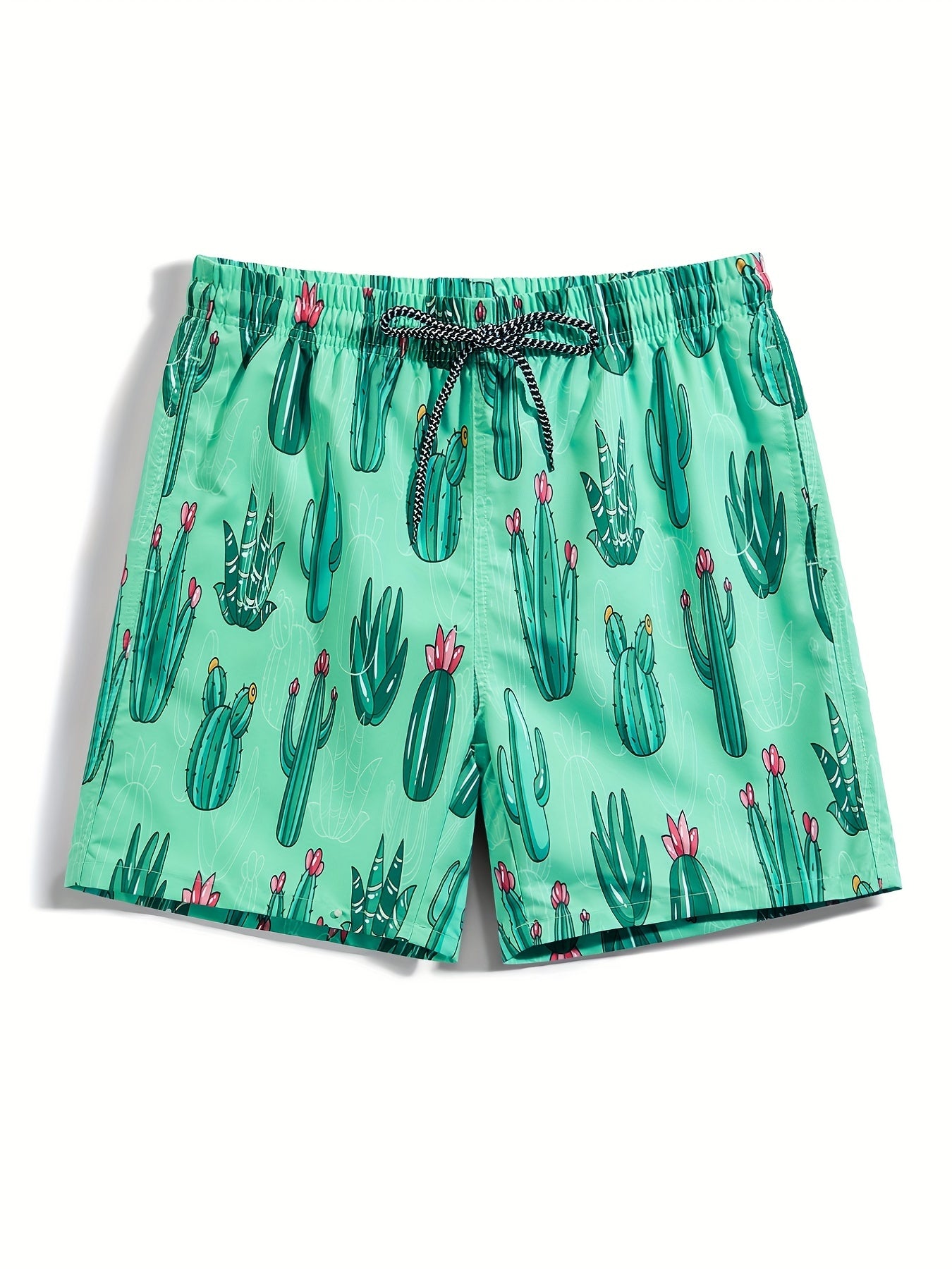 Men's Quick Drying Hawaiian Board Shorts Mesh Lining Pockets Swim Trunks