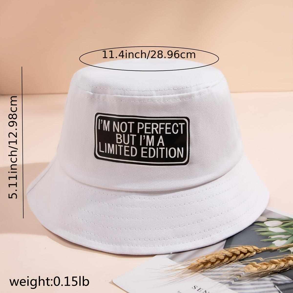 Letter Bucket Hat Unisex Fisherman Hat For Women Men Christmas Gift