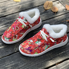 Women's Christmas Style Snow Boots Non Slip & Warm
